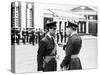 Prince Charles Receiving Pilots Wings from Air Chief Marshal Sir Denis Spotswood-null-Stretched Canvas