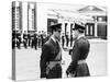 Prince Charles Receiving Pilots Wings from Air Chief Marshal Sir Denis Spotswood-null-Stretched Canvas