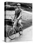 Prince Charles Riding Bike November 1983-null-Stretched Canvas