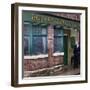 Prince Charles Shelters from the Rain on the Set of "The Soap Coronation Street"-null-Framed Photographic Print