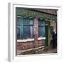 Prince Charles Shelters from the Rain on the Set of "The Soap Coronation Street"-null-Framed Photographic Print