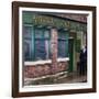 Prince Charles Shelters from the Rain on the Set of "The Soap Coronation Street"-null-Framed Photographic Print