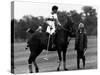 Prince Charles Sits on Horse in Polo Game July 1979-null-Stretched Canvas