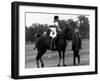 Prince Charles Sits on Horse in Polo Game July 1979-null-Framed Photographic Print