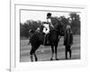 Prince Charles Sits on Horse in Polo Game July 1979-null-Framed Photographic Print