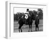 Prince Charles Sits on Horse in Polo Game July 1979-null-Framed Photographic Print