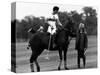 Prince Charles Sits on Horse in Polo Game July 1979-null-Stretched Canvas