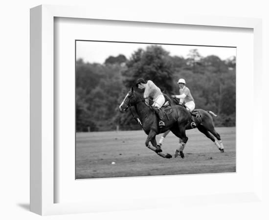 Prince Charles, Windsor Polo. June 1977-null-Framed Photographic Print