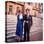 Prince Charles with His Fiancee Lady Diana Spencer After Announcing Their Engagement February 1981-null-Stretched Canvas