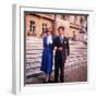 Prince Charles with His Fiancee Lady Diana Spencer After Announcing Their Engagement February 1981-null-Framed Photographic Print