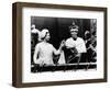 Prince Charles with His Mother Queen Elizabeth II at His Investiture at Caernarvon Castle-null-Framed Photographic Print