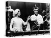 Prince Charles with His Mother Queen Elizabeth II at His Investiture at Caernarvon Castle-null-Stretched Canvas