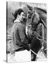 Prince Charles with His Polo Pony Pan's Folly May 1977-null-Stretched Canvas