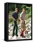 Prince Charles with Sons at Balmoral-null-Framed Stretched Canvas