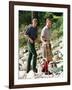 Prince Charles with Sons at Balmoral-null-Framed Premium Photographic Print