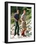 Prince Charles with Sons at Balmoral-null-Framed Photographic Print