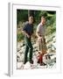 Prince Charles with Sons at Balmoral-null-Framed Photographic Print