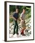 Prince Charles with Sons at Balmoral-null-Framed Photographic Print