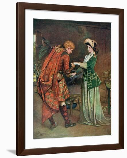 Prince Charlie's (1720-88) Farewell to Flora Macdonald (1722-90) Illustrati-George William Joy-Framed Giclee Print