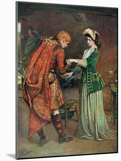 Prince Charlie's (1720-88) Farewell to Flora Macdonald (1722-90) Illustrati-George William Joy-Mounted Giclee Print