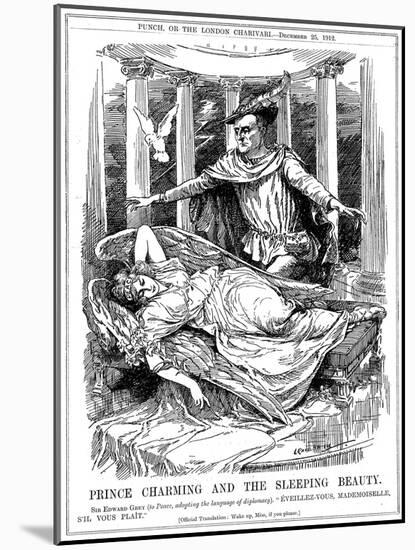 Prince Charming and the Sleeping Beauty, 1912-Leonard Raven-hill-Mounted Giclee Print