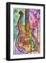 Prince Cloud Guitar, Guitars, Music, String Instruments, Musicians, Pop Art, Drips, Colorful, Rock-Russo Dean-Framed Premium Giclee Print