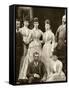 Prince Edward and Alexandra of Denmark's Five Children 1891-null-Framed Stretched Canvas