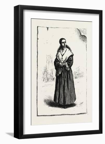 Prince Edward Island, Acadian Girl, Canada, Nineteenth Century-null-Framed Giclee Print