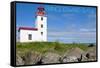 Prince Edward Island - Caribou Lighthouse-Lantern Press-Framed Stretched Canvas