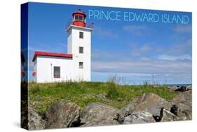 Prince Edward Island - Caribou Lighthouse-Lantern Press-Stretched Canvas