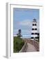 Prince Edward Island - Cedar Dunes Lighthouse-Lantern Press-Framed Art Print