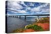 Prince Edward Island - Confederation Bridge-Lantern Press-Stretched Canvas