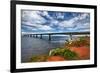 Prince Edward Island - Confederation Bridge-Lantern Press-Framed Premium Giclee Print