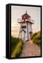 Prince Edward Island - Covehead Lighthouse and Dune-Lantern Press-Framed Stretched Canvas