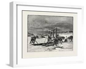 Prince Edward Island, Digging Mussel Mud, Canada, Nineteenth Century-null-Framed Giclee Print