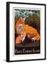 Prince Edward Island - Fox and Kit Letterpress-Lantern Press-Framed Art Print