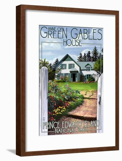 Prince Edward Island - Green Gables House and Gardens-Lantern Press-Framed Art Print