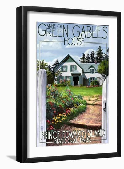 Prince Edward Island - Green Gables House and Gardens-Lantern Press-Framed Art Print