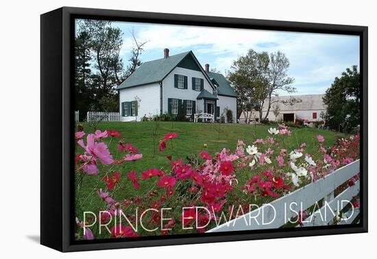 Prince Edward Island - Green Gables House and Gardens-Lantern Press-Framed Stretched Canvas