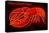 Prince Edward Island - Lobster Neon Sign-Lantern Press-Stretched Canvas