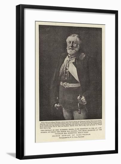 Prince Edward of Saxe-Weimar-null-Framed Giclee Print