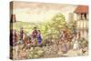 Prince Edward Riding from Ludlow to London-Pat Nicolle-Stretched Canvas