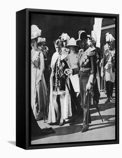 Prince Edward's Investiture as Prince of Wales, 1911-null-Framed Stretched Canvas