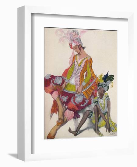 'Prince Et Esclave Revant', 1922, (1923)-Leon Bakst-Framed Giclee Print