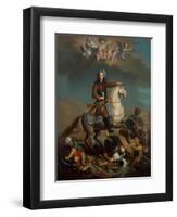Prince Eugene of Savoy as the Conqueror of the Turks, C.1701-50-German School-Framed Giclee Print