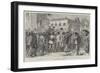 Prince Ferdinand of Coburg in Bulgaria, Anti-Russian Demonstration in Front of the Palace at Sofia-Johann Nepomuk Schonberg-Framed Giclee Print