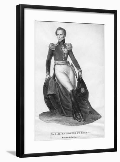 Prince Frederic, Minister of War, C19th Century-null-Framed Giclee Print