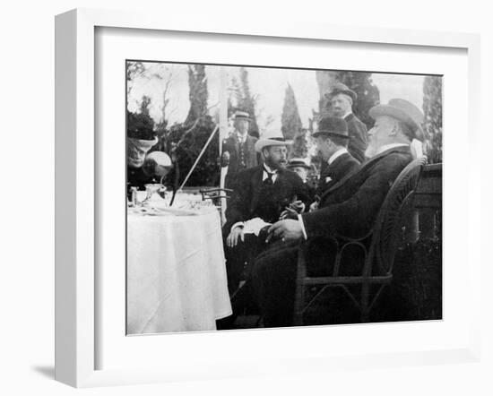 Prince George (1865-193), the Future King George V, Corfu, Greece, 1908-null-Framed Giclee Print