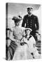 Prince George and His Wife Mary with their Son Edward, HMS Crescent, Late 19th-Early 20th Century-null-Stretched Canvas