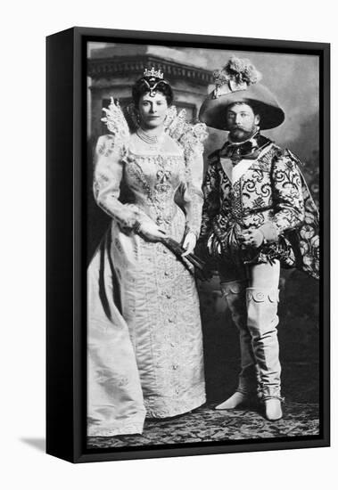 Prince George and Mary of Teck in Fancy Dress, Devonshire House Ball, 1897-null-Framed Stretched Canvas